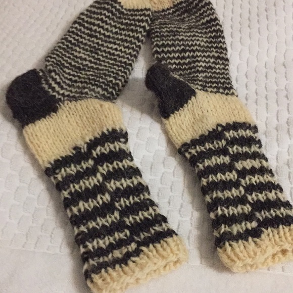 Man socks 100% wool handmade new - Picture 3 of 4